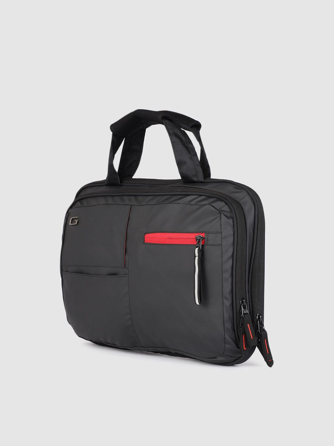 Gear Unisex Black Solid Laptop Bag