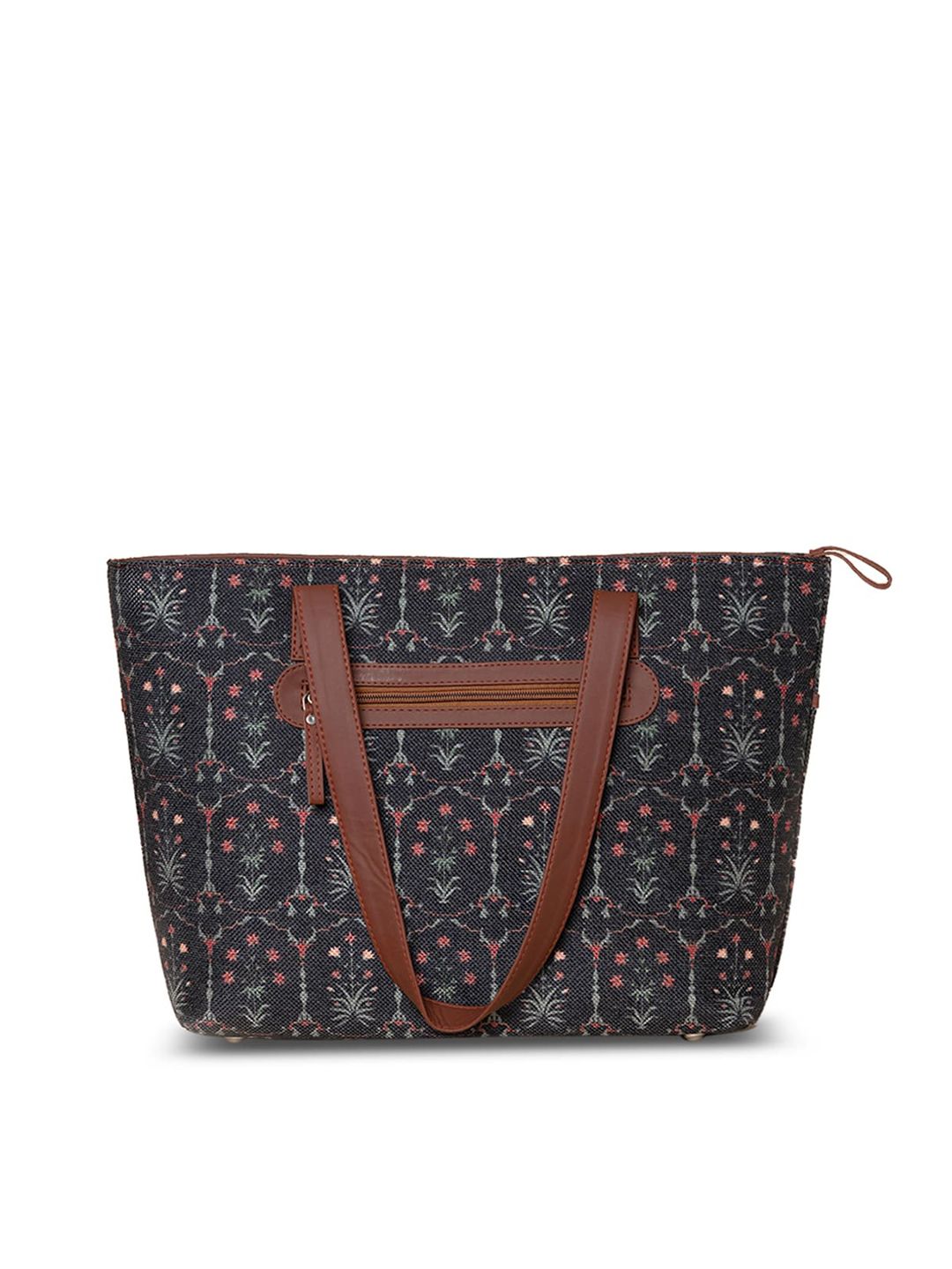 ZOUK Black Oversized Bucket Shoulder Bag