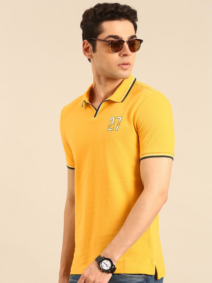 Being Human Polo Collar Pure Cotton T-shirt