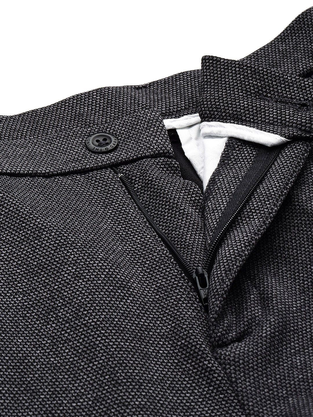 The Indian Garage Co Men Solid Regular Fit Trousers