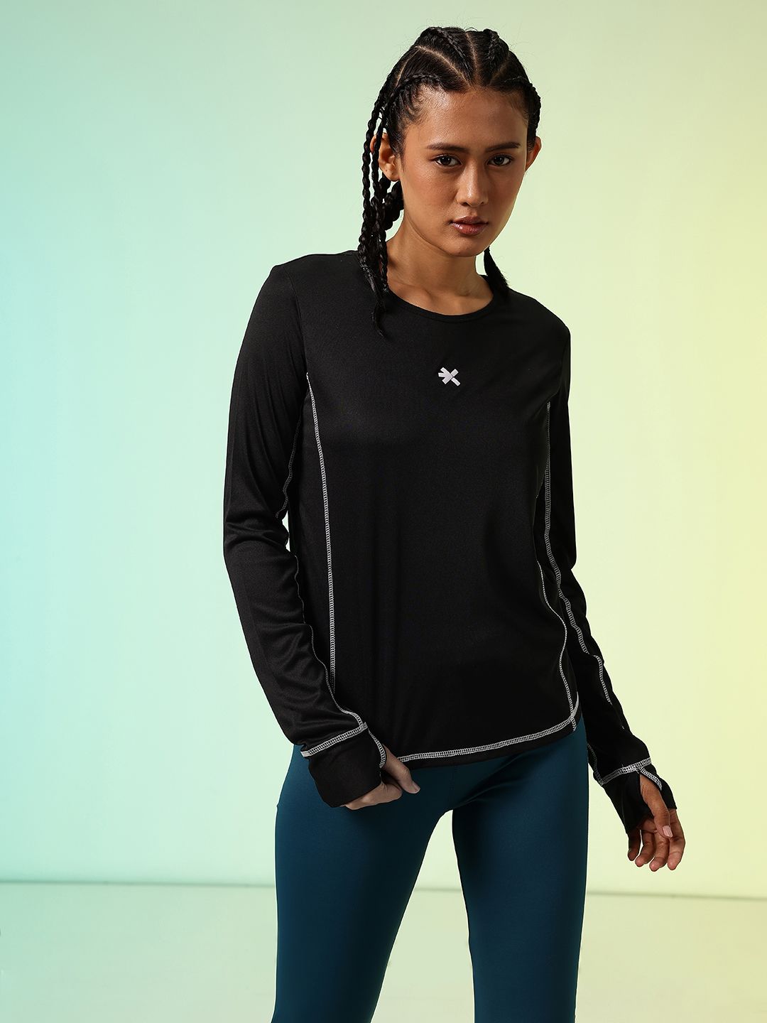 HRX by Hrithik Roshan New Era Story Contrast Stitch Rapid Dry Running T-shirt