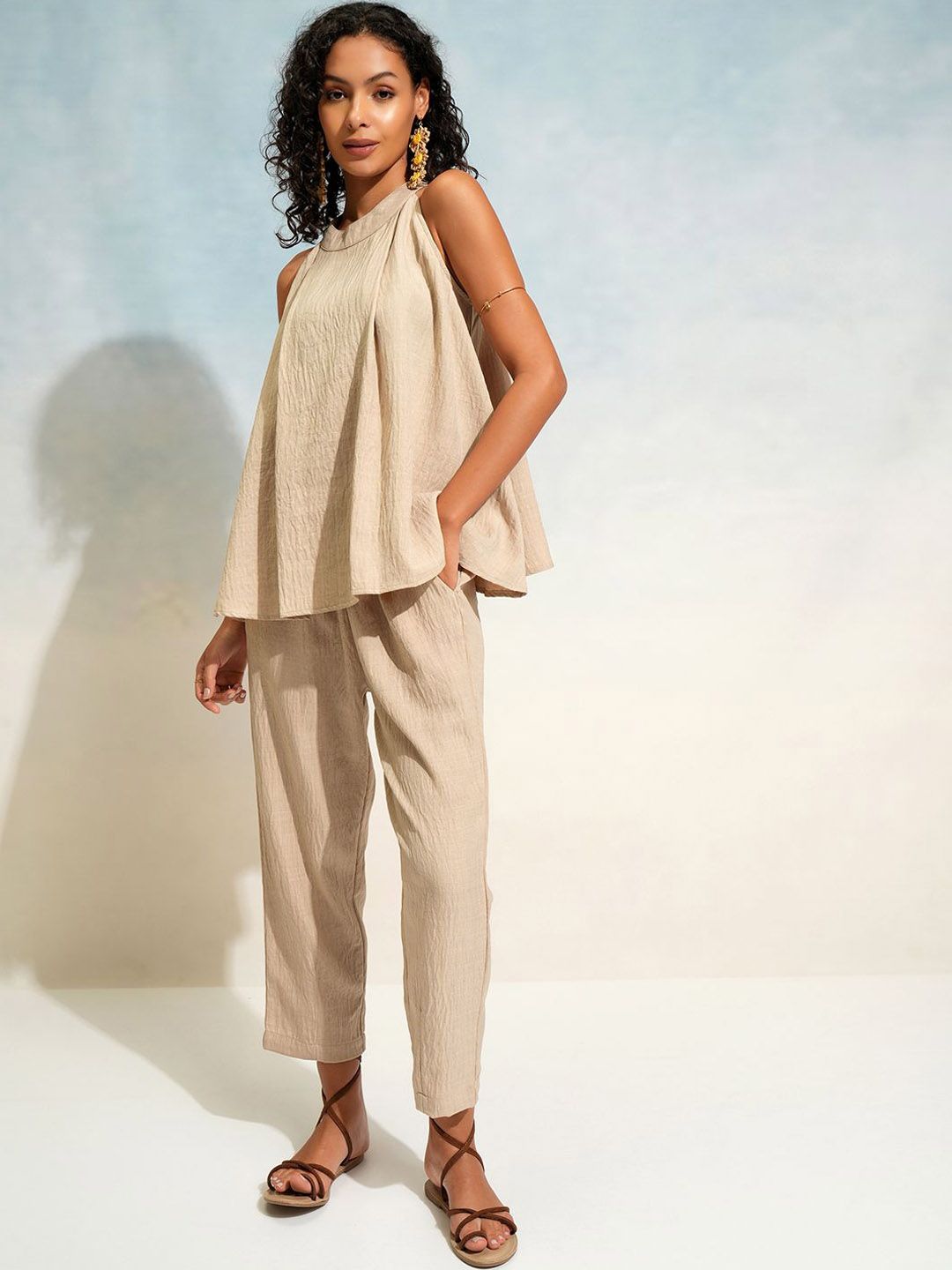 ESPYR By Tokyo Talkies Top With Trouser Co-Ords