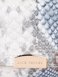 Lino Perros Women Snake Skin Textured Three Fold Wallet