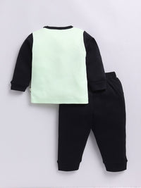 Moms Love Infant Boys Printed Cotton T-shirt with Joggers