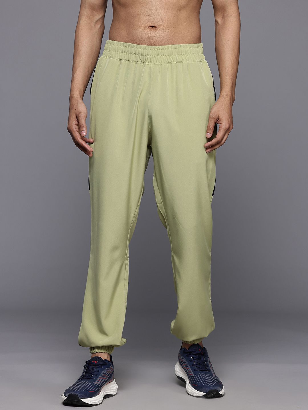HRX by Hrithik Roshan Men Rapid-Dry Running Joggers with Reflective Detail