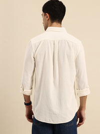 Being Human Slim Fit Button-Down Collar Corduroy Pure Cotton Casual Shirt