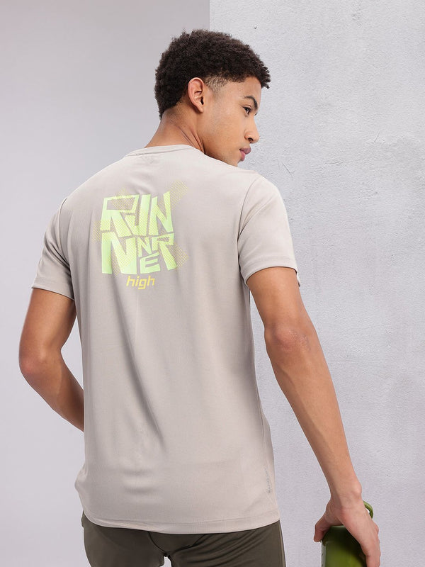HRX oleh Hrithik Roshan Typography Print Rapid-Dry Running T-shirt