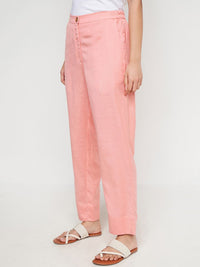 Global Desi Women Straight Fit Parallel Trousers