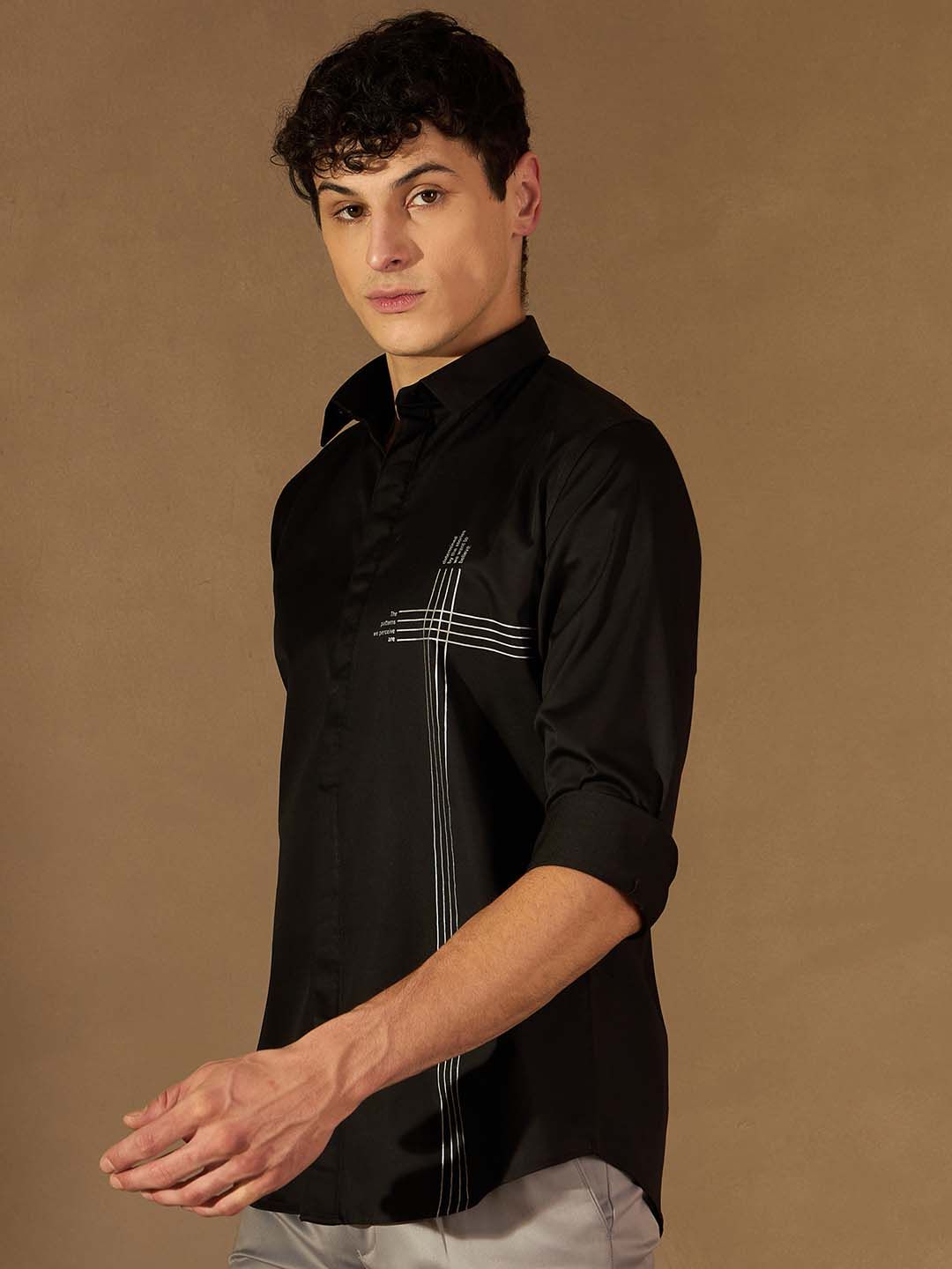 DENNISON Smart Spread Collar Casual Shirt