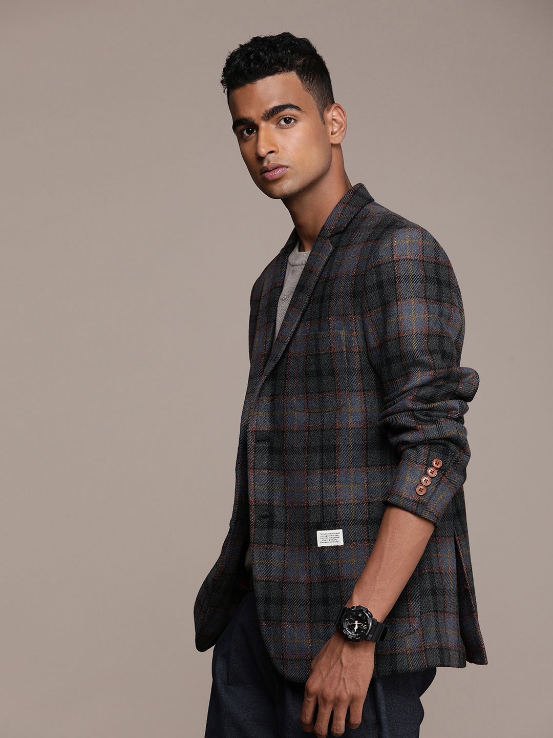 Mr Bowerbird Checked Tailored Fit Casual Blazers