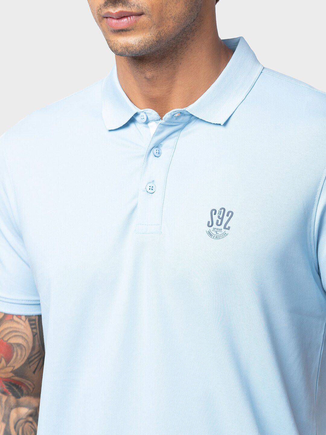 SPYKAR Men Cotton Polo Collar T-shirt
