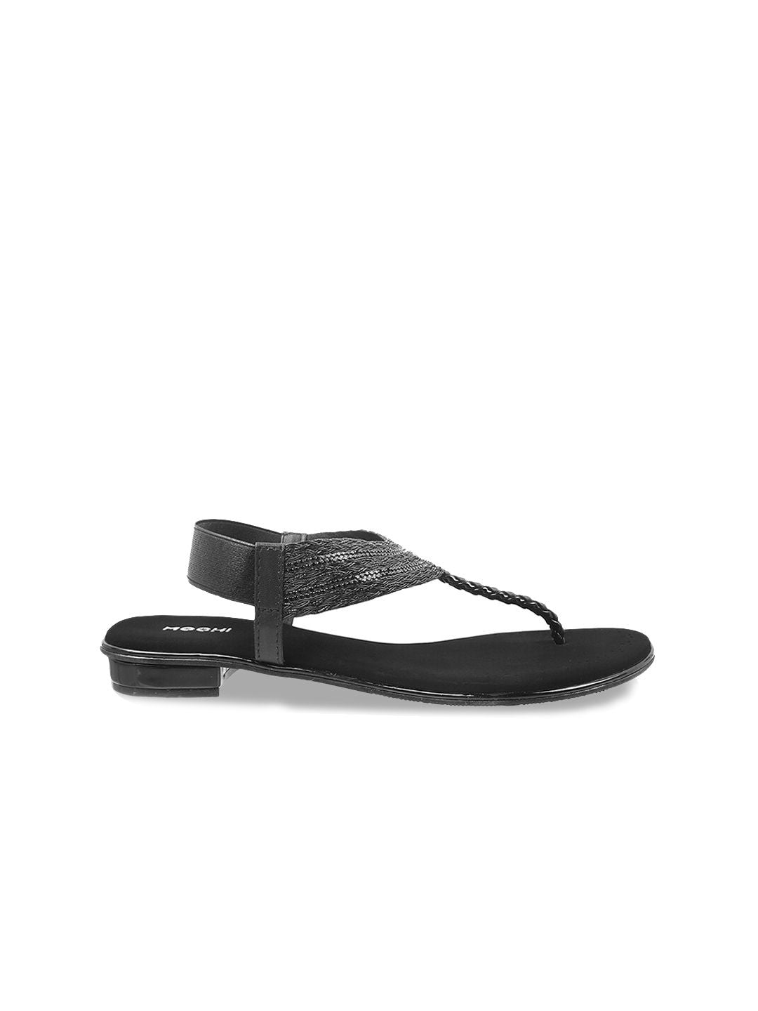 Mochi Women Backstrap Synthetic T-Strap Flats
