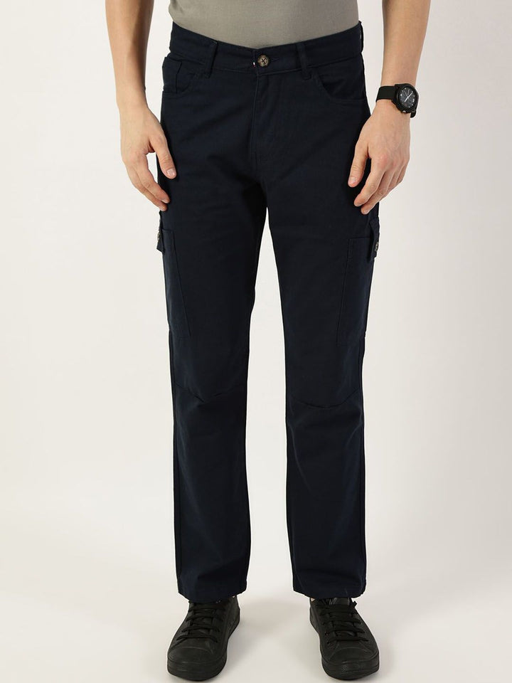 Thomas Scott Men Smart Slim Fit Mid-Rise Easy Wash Cargos
