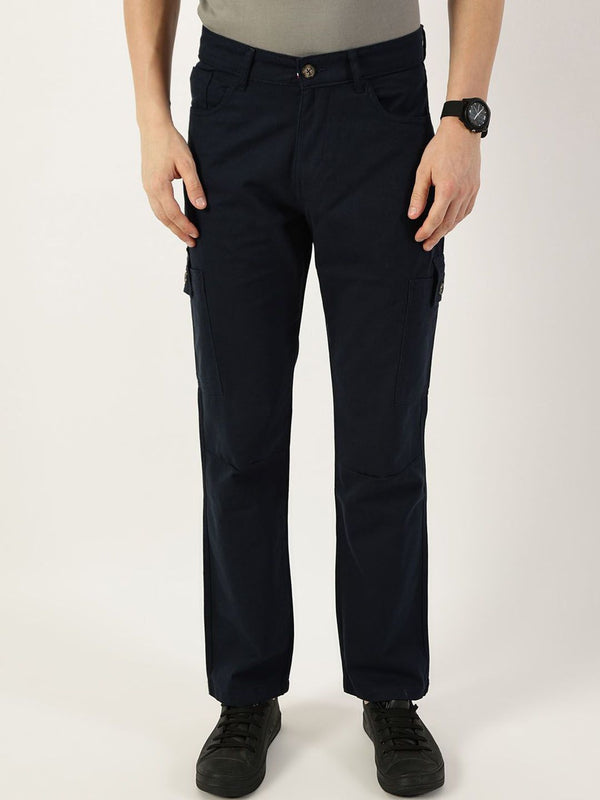 Thomas Scott Men Smart Slim Fit Mid-Rise Easy Wash Cargos