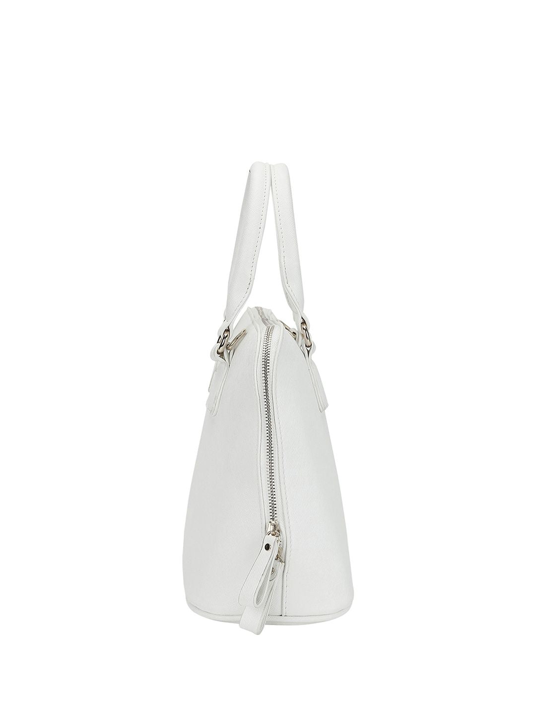 Lino Perros Off-White Solid Handheld Bag