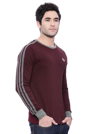 ADRO Men Solid Round Neck T-shirt