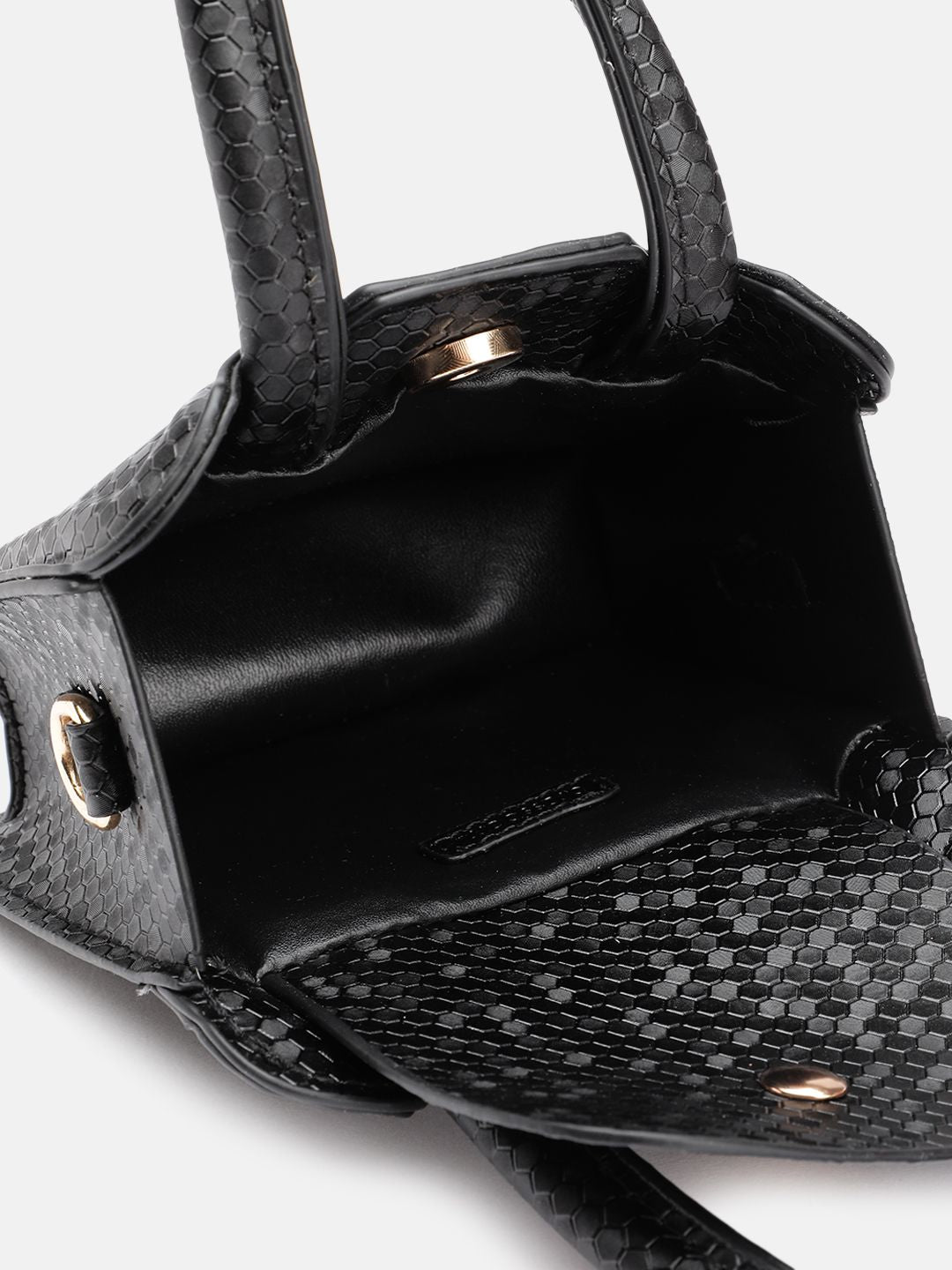 DressBerry Textured Structured Handheld Bag