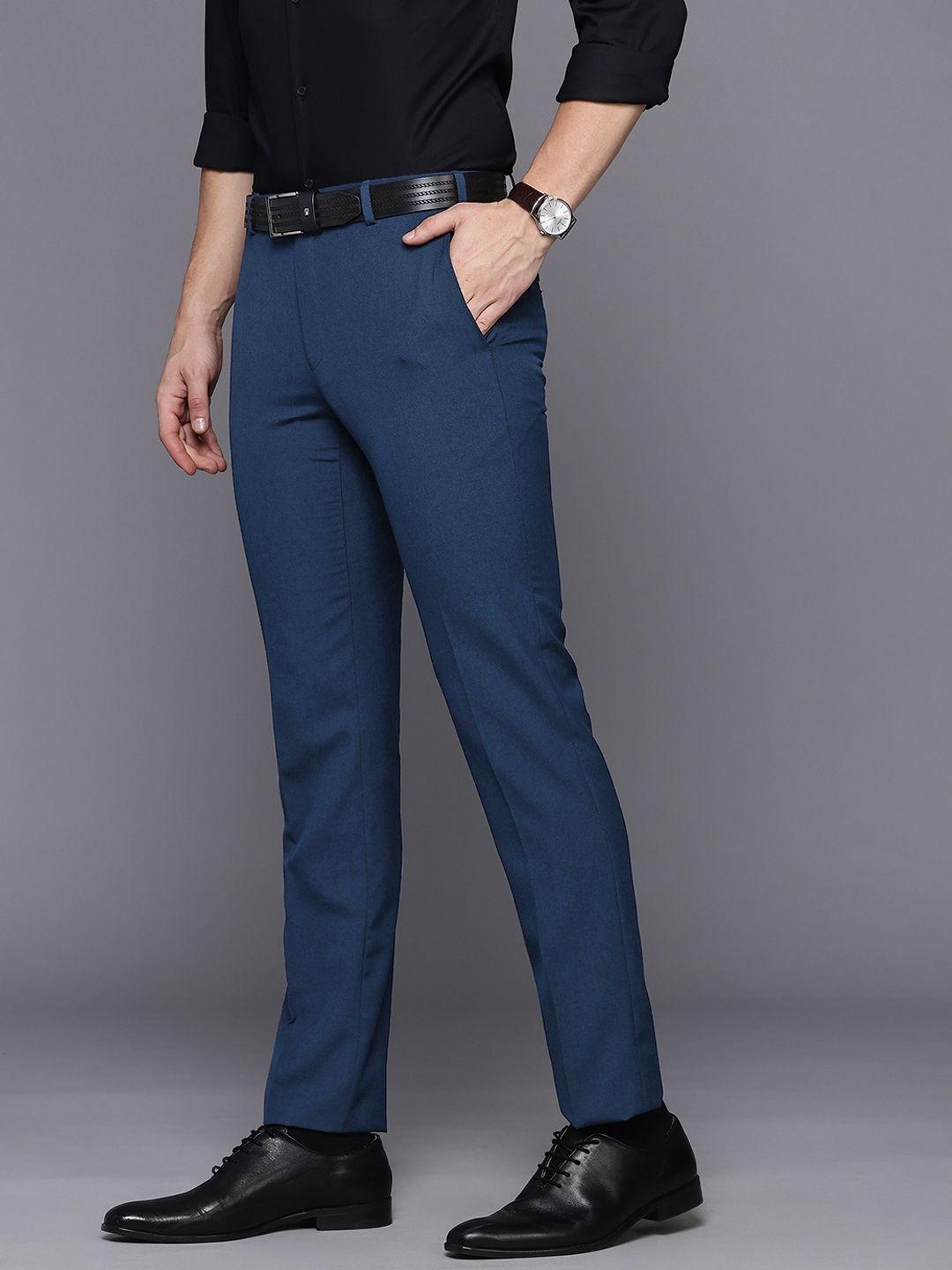 Raymond Men Regular Fit Formal Trousers