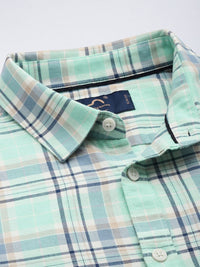 Being Human Slim Fit Checked Pure Cotton Casual Shirt