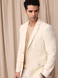 Mr.Bowerbird Self Design Textured Tailored Fit Single Breasted Casual Blazer