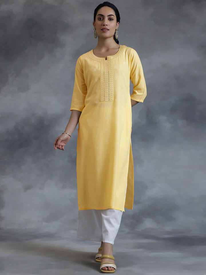 Libas Sweetheart Neck Cotton Kurta