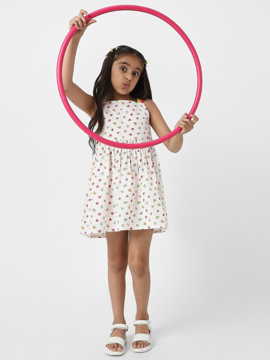 Nauti Nati Print Fit & Flare Dress