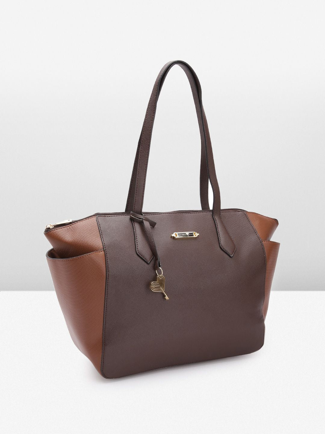 The Label Life Colourblocked Structured Shoulder Bag