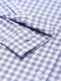 Raymond Pure Cotton Slim Fit Checked Casual Shirt