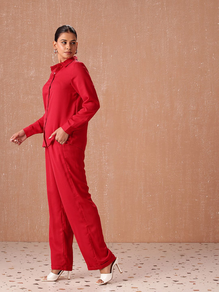all about you all about you Solid Shirt with Trousers