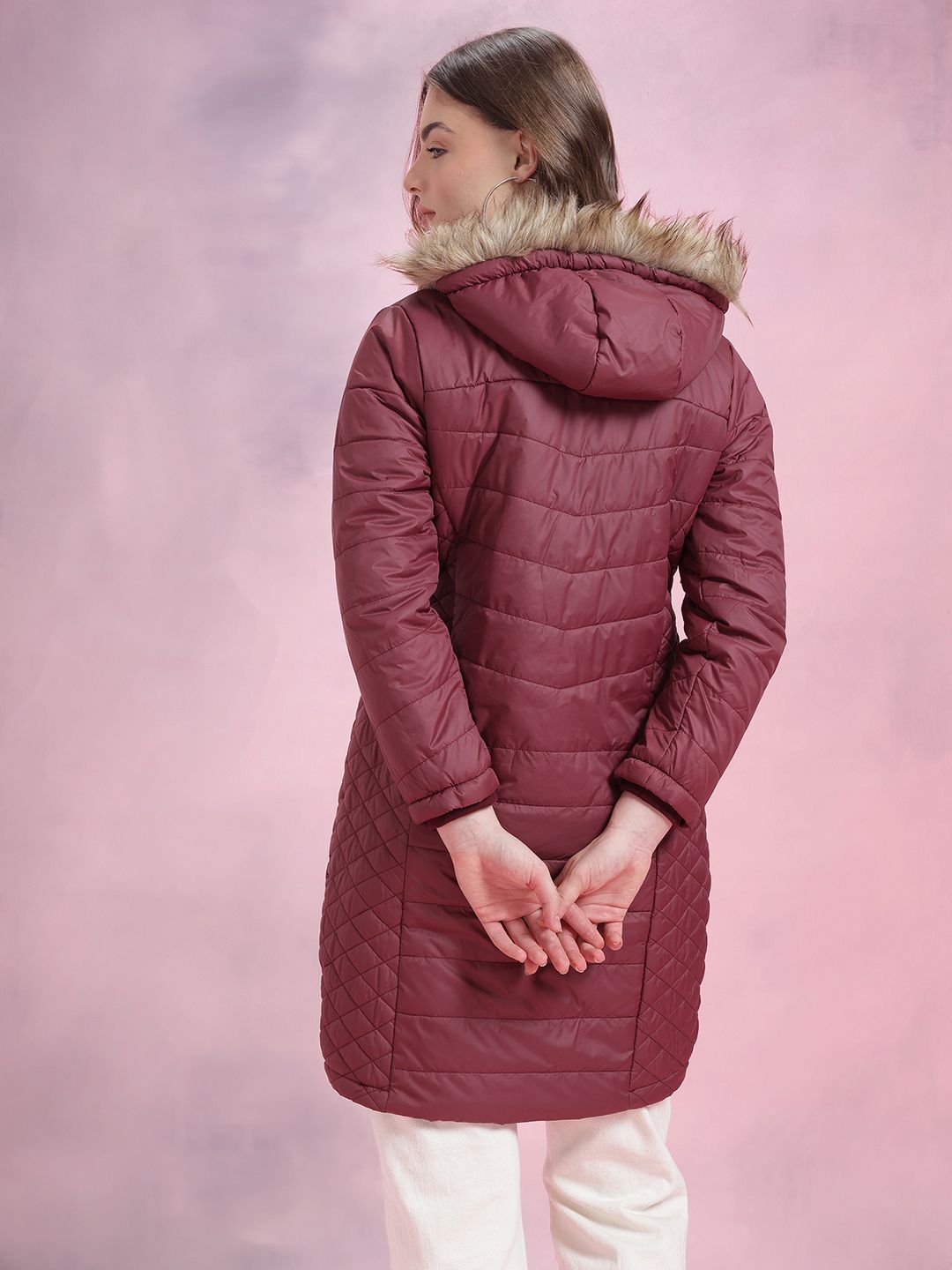 DressBerry Hooded Longline Parka Jacket