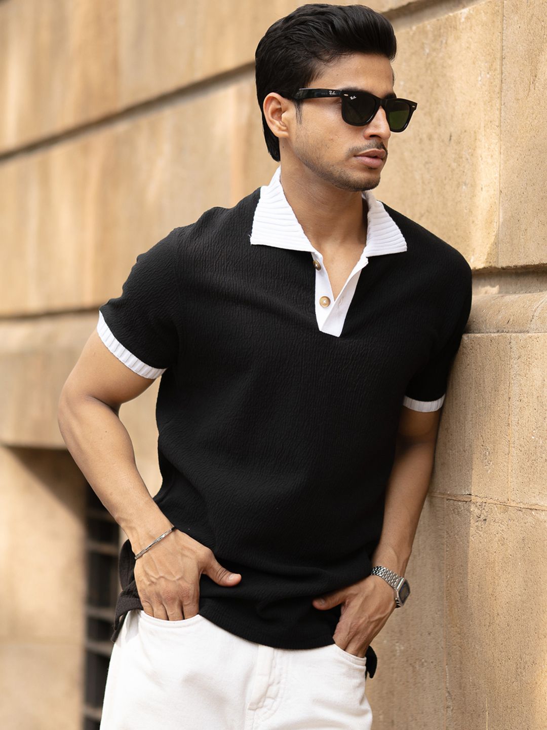 Powerlook Men Polo Collar T-shirt