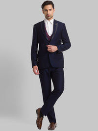 Raymond Men Single-Breasted Three-Piece Formal Suit