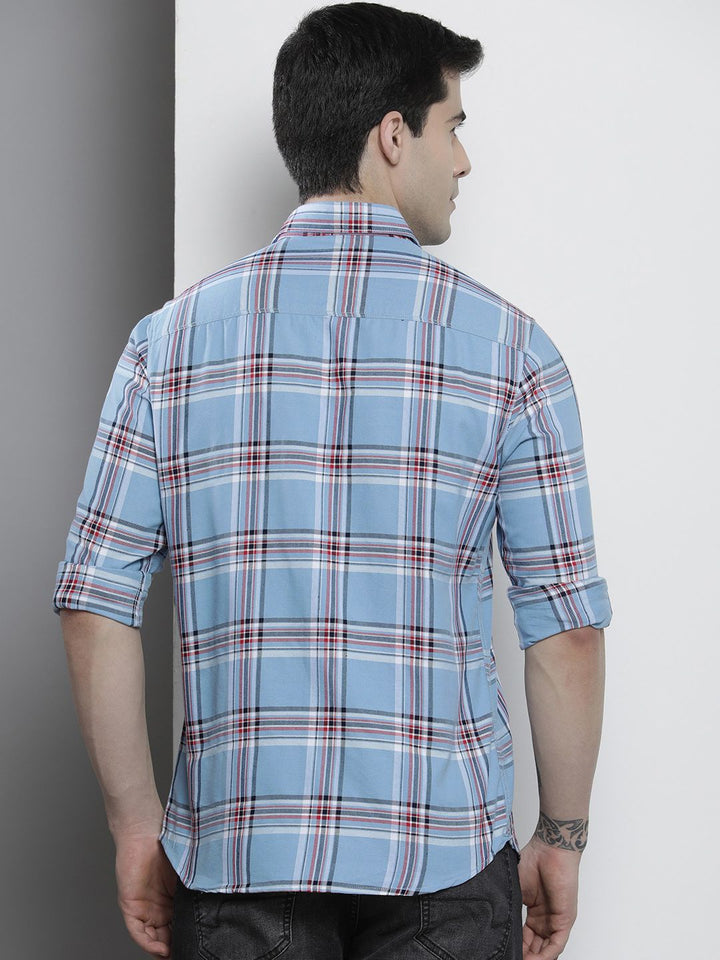 The Indian Garage Co Men Regular Fit Checked Casual Shirt