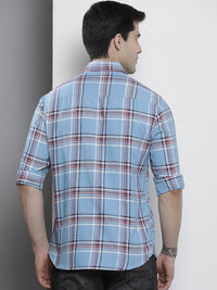 The Indian Garage Co Men Regular Fit Checked Casual Shirt