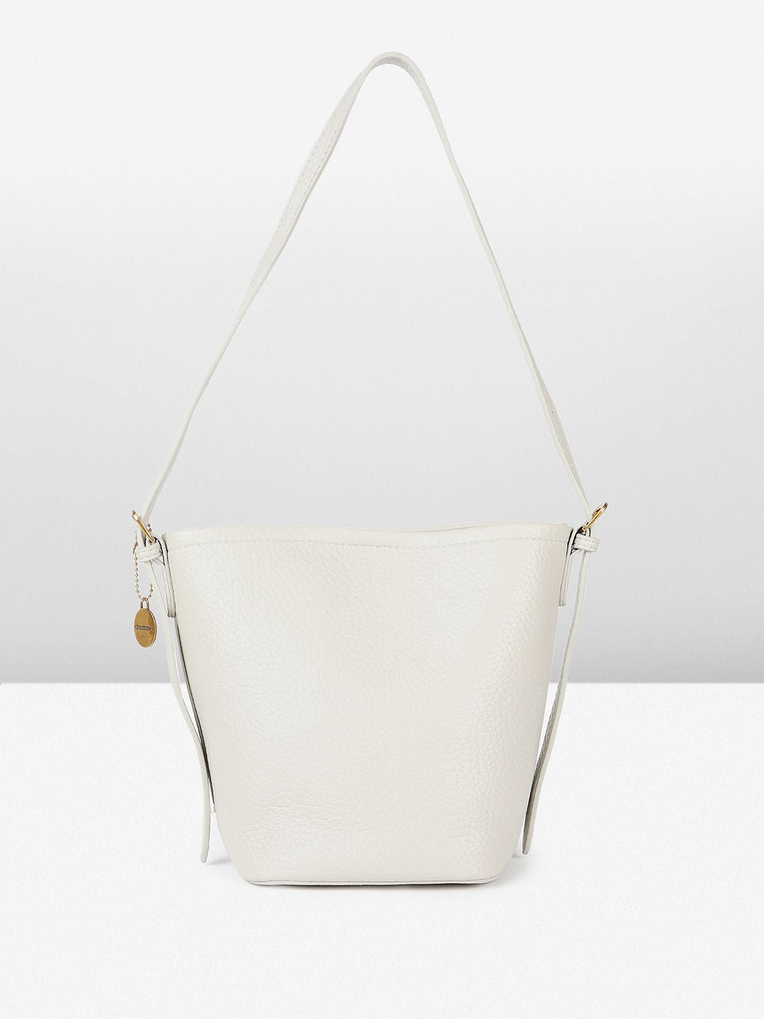 DressBerry Textured Structured Shoulder Bag with Pouch
