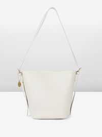 DressBerry Textured Structured Shoulder Bag with Pouch