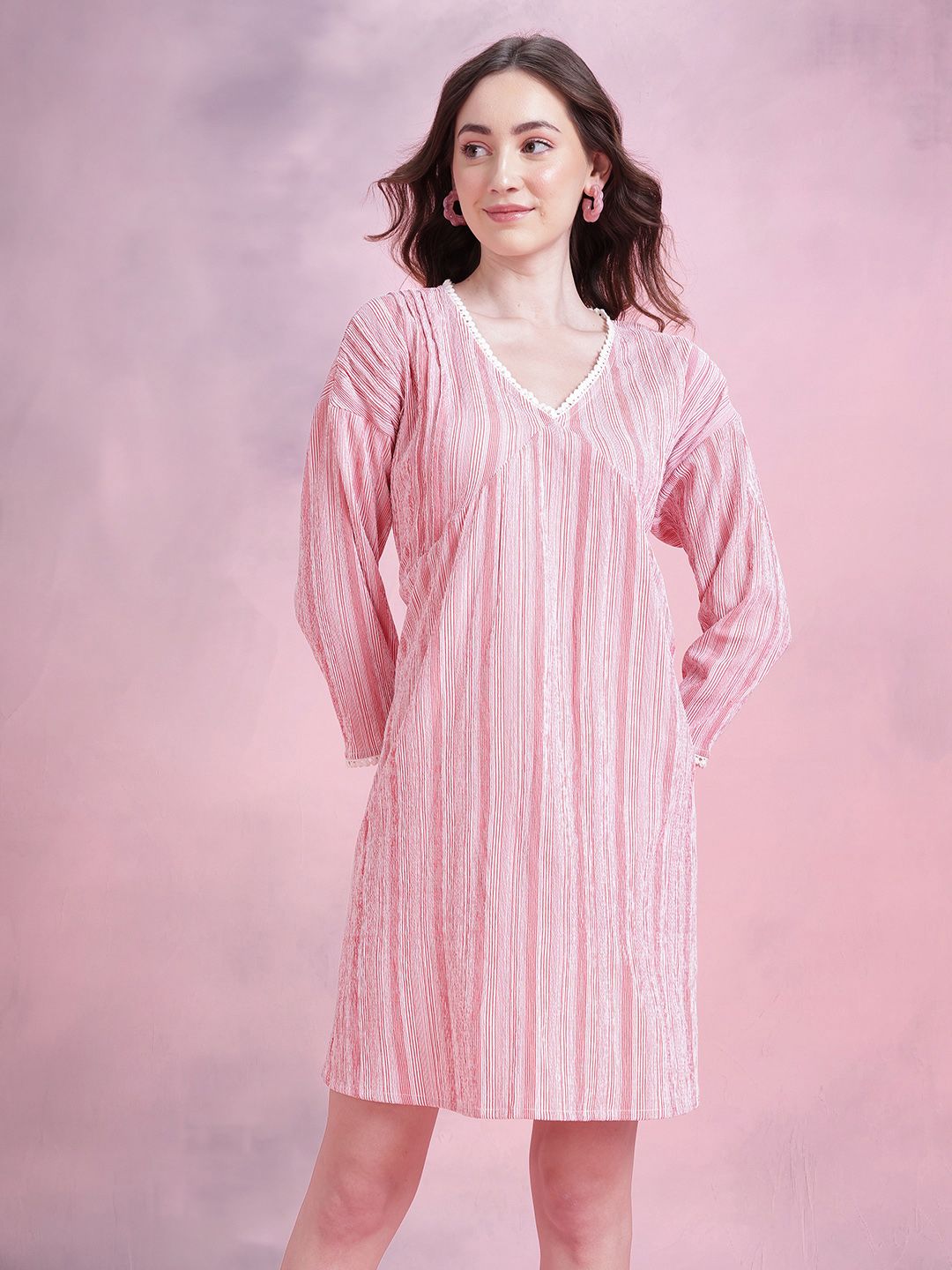 DressBerry Striped Empire Dress