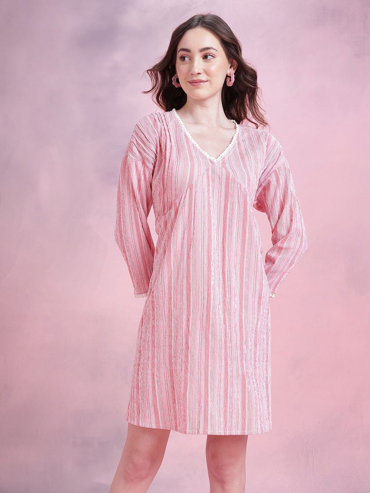 DressBerry Striped Empire Dress