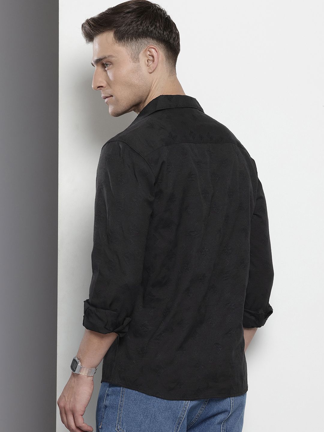 The Indian Garage Co Textured Casual Shirt