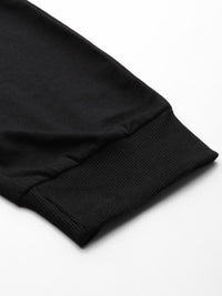 The Indian Garage Co Men Black Solid Pleated Detail Joggers