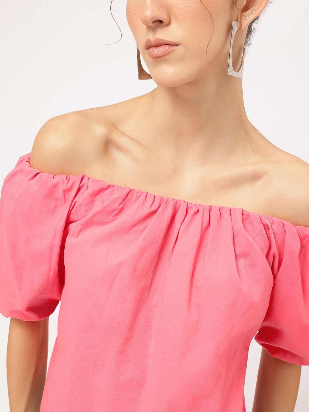 DressBerry Puff & Pretty Bardot Top