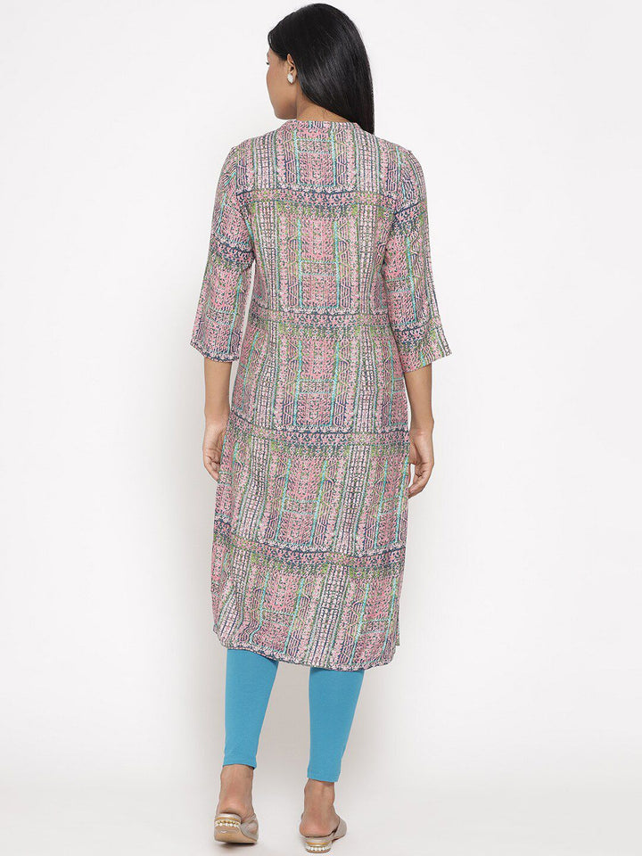 W Women Striped Kurta