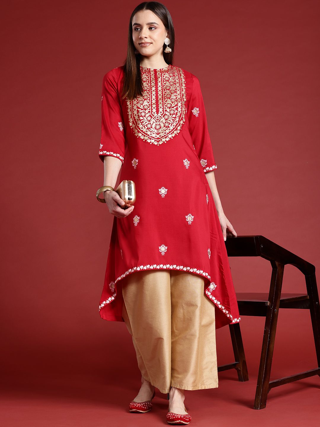 Anouk Ethnic Motifs Printed Kurta