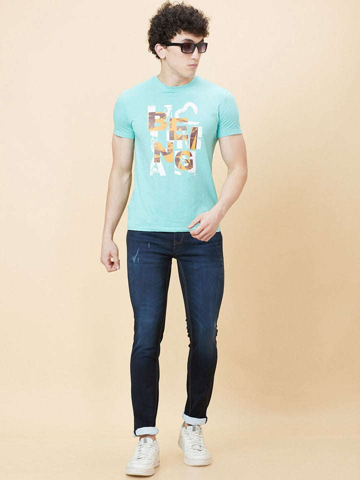 Being Human Men Skinny Fit Clean Look Light Fade Stretchable Jeans
