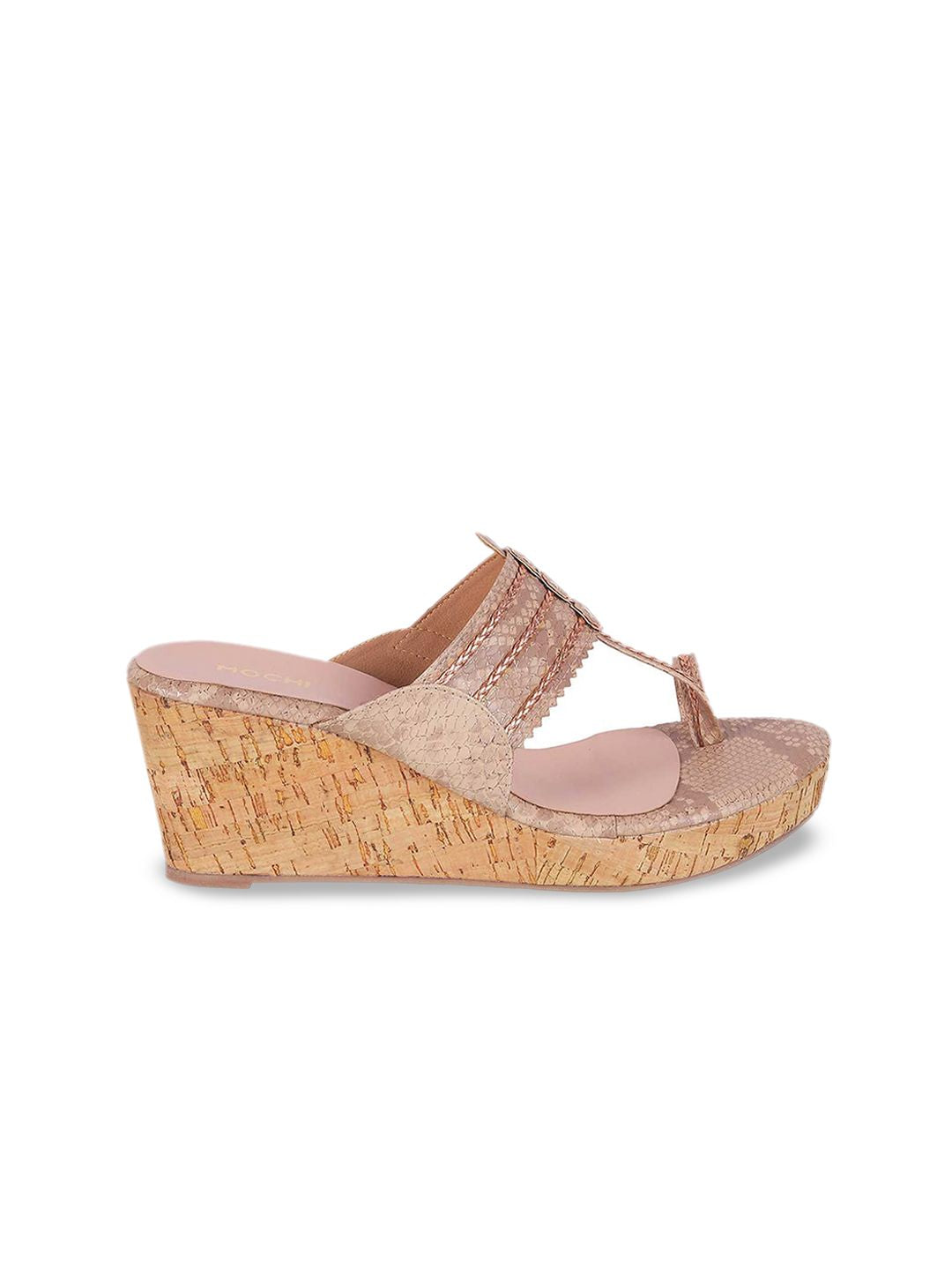 Mochi Embellished Open Toe Wedge Heels