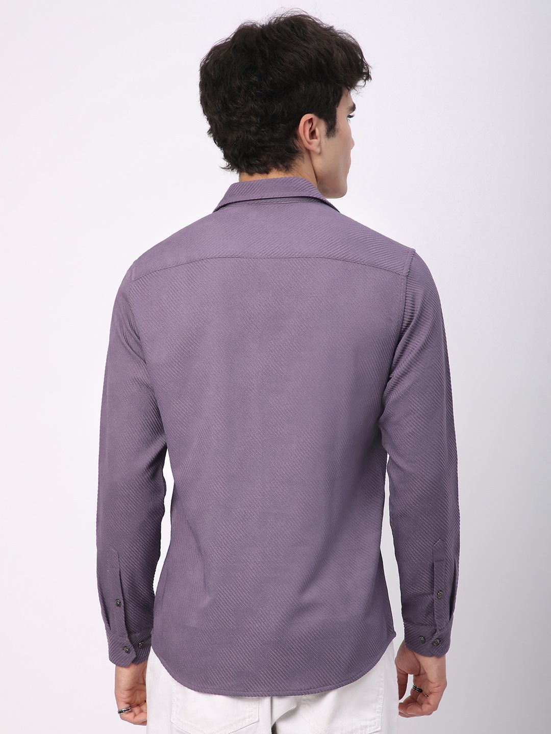 VASTRADO Men Classic Slim Fit Opaque Casual Shirt