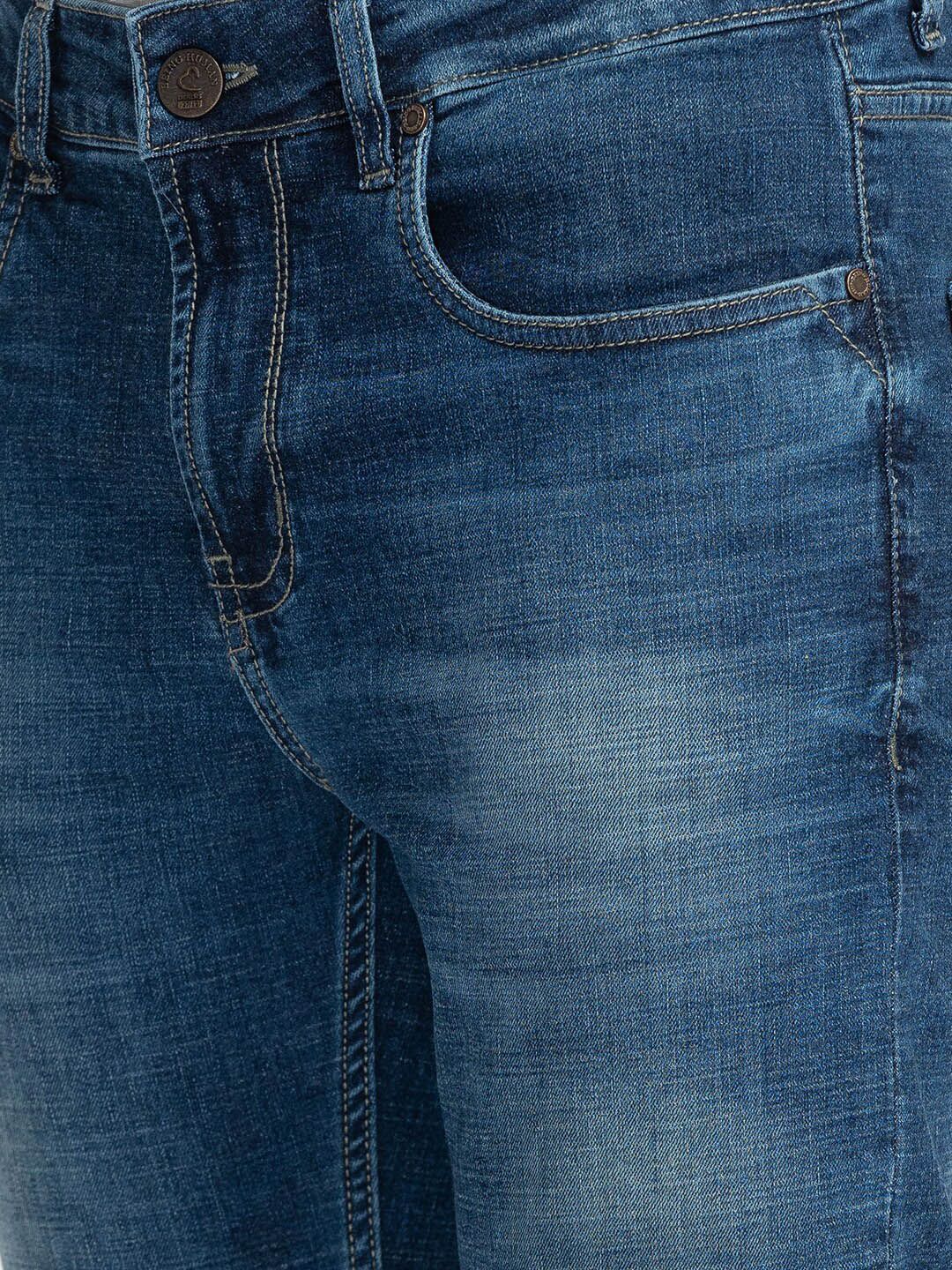 Being Human Men Mid Rise Clean Look Light Fade Whiskers Skinny Fit Jeans