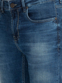 Being Human Men Mid Rise Clean Look Light Fade Whiskers Skinny Fit Jeans