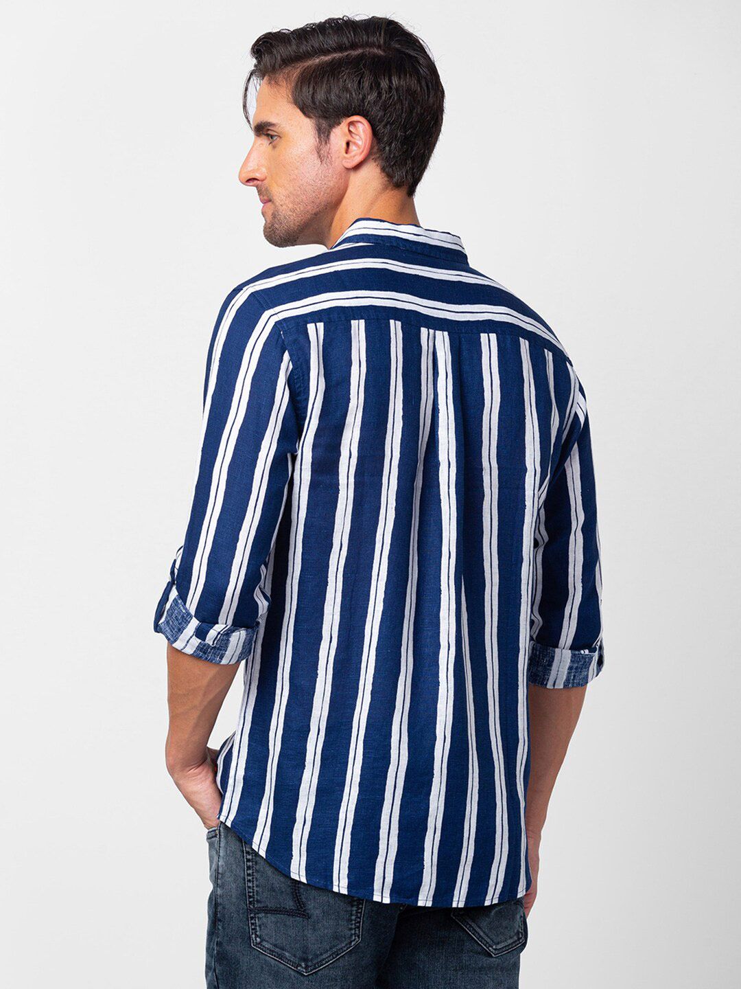SPYKAR Men Slim Fit Multi Striped Casual Shirt