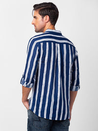 SPYKAR Men Slim Fit Multi Striped Casual Shirt